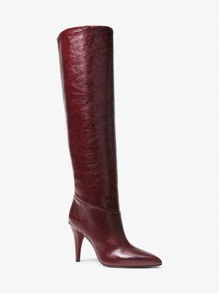 michael kors leather roslyan boot reviews|Michael Kors boots high heel.